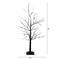 3ft. Pre-Lit Halloween Black Twig Artificial Tree with 80 Orange & Purple LED Lights